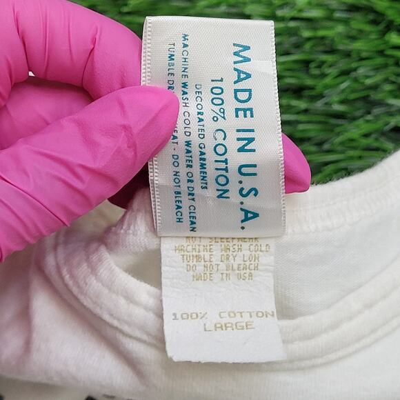 Vintage 90s Native-American Aztec Shirt Womens Large 20x24 White - Picture 5 of 15